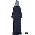 Front open abaya- Blue  Front open abaya- Blue